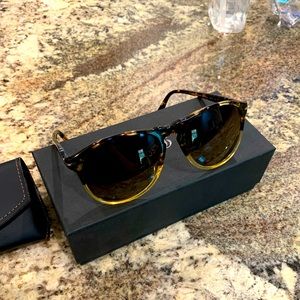 Persol Made in Italy 9649S Ebano e Oro 55mm Men’s sunglasses Polarized unworn